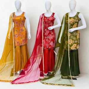 golden marigold sharara set